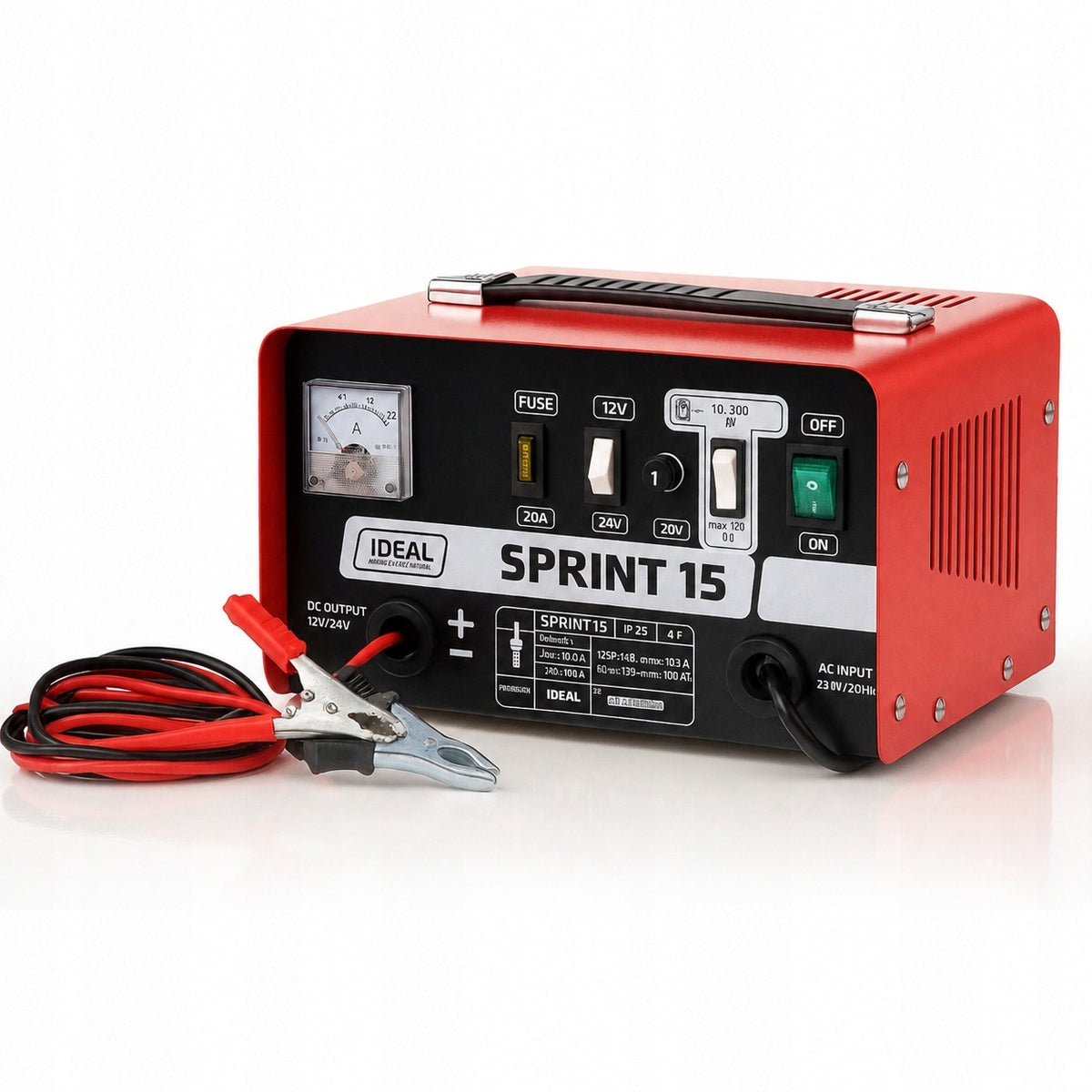 IDEAL SPRINT 15 - Rectifier 12-24 V | Automatic charging | 230 V