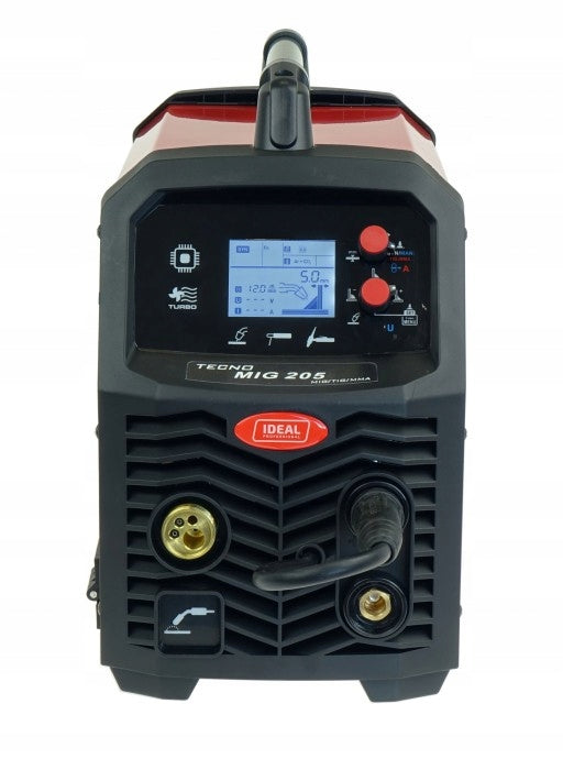 IDEAL TECNOMIG 205 LCD Synergy MIG MMA TIG FLUX 200A 230V Brand IDEAL