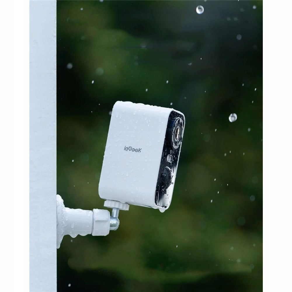 IEGEEK 2K OUTDOOR CAMERA 5200MAH PIR WIFI WITH CHRISTMAS GIFTS, WHITE Brand ieGeek