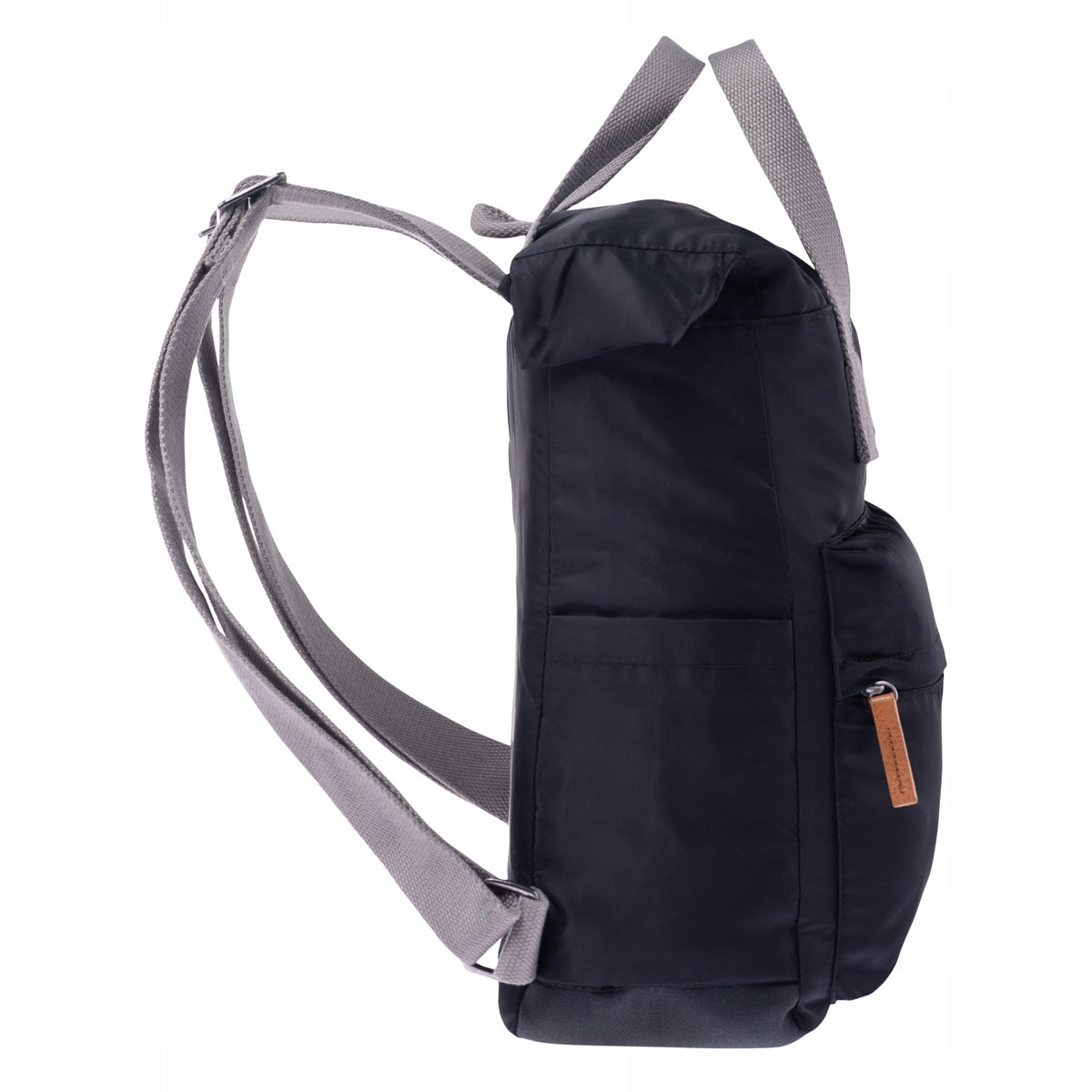 IGUANA Backpack Spacious Urban Comfortable SPINACH - Black Main pattern plain