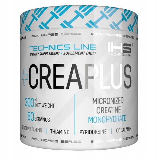 IHS Crea Plus 300 g Lemon CREATINE MONOHYDRATE Taurine Magnesium B Strength Packaging status original