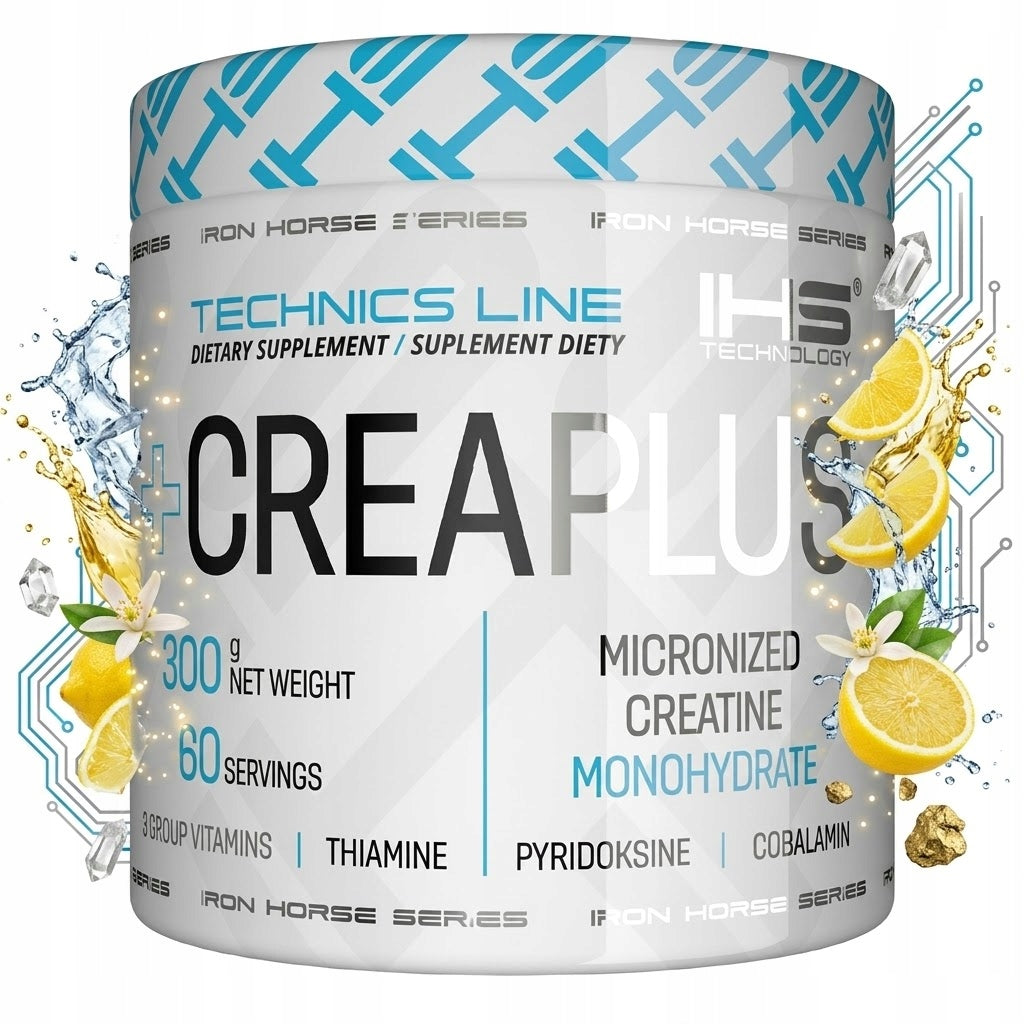 IHS Crea Plus 300 g Lemon CREATINE MONOHYDRATE Taurine Magnesium B Strength