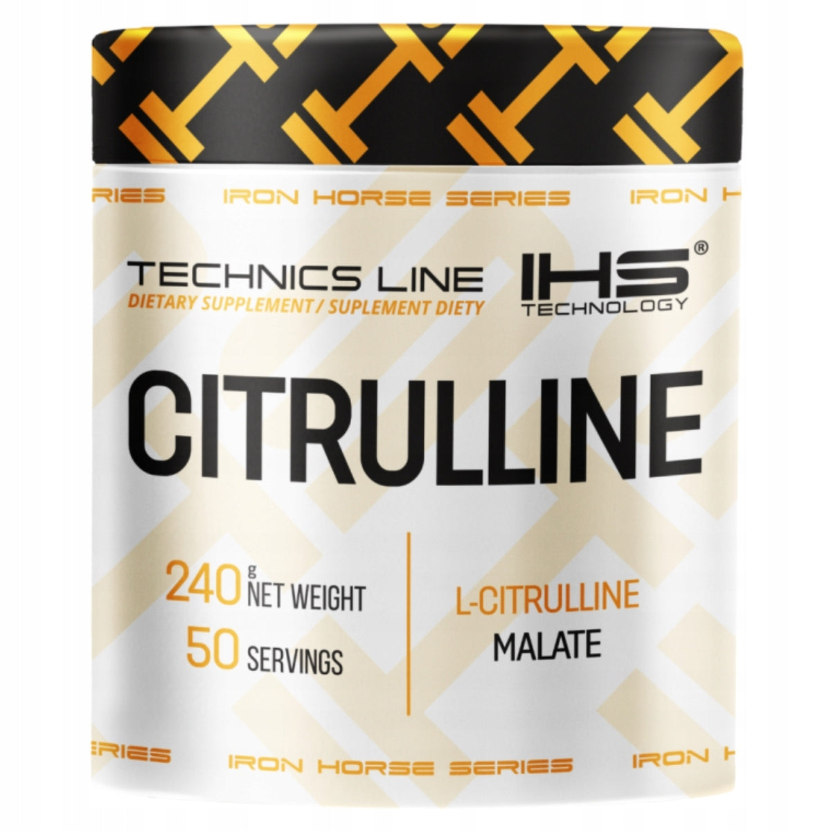 IHS Iron Horse - Citrulline 240g Citrus | MEGA PUMP AND STRENGTH Expiration date at least 1 year from the date of purchase