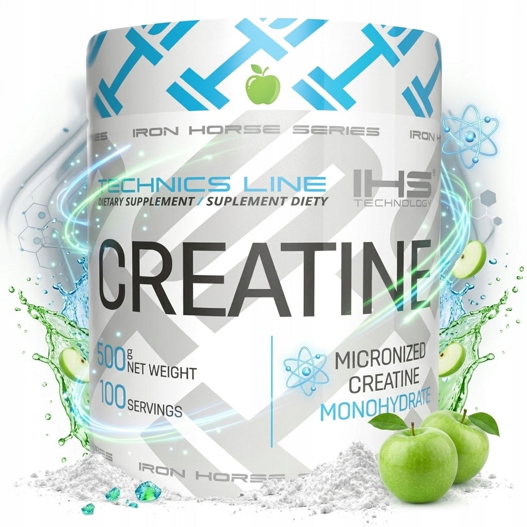 IHS Iron Horse Creatine 500 g GREEN APPLE Creatine Monohydrate
