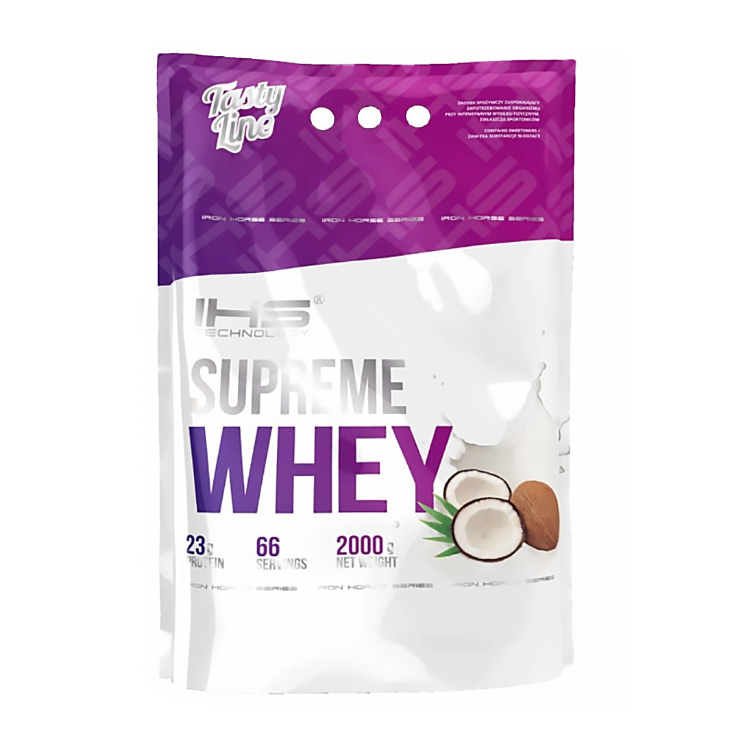 IHS Supreme Whey 2000g Coconut CONCENTRATE WPC PROTEIN AMINO ACID REGENERATION Packaging status original