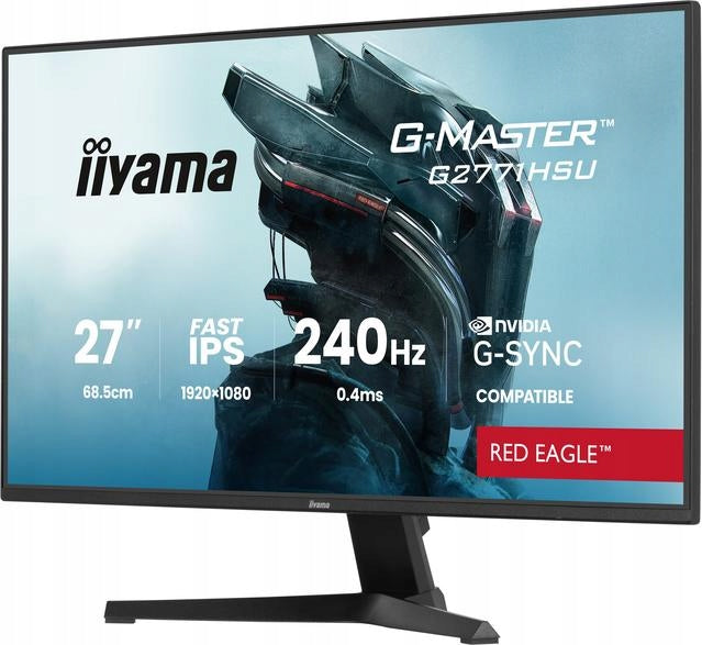 IIYAMA G-Master G2771HSU-B1 Red Eagle 27 FHD IPS 0.4ms 240Hz G-Sync Monitor Packaging status original
