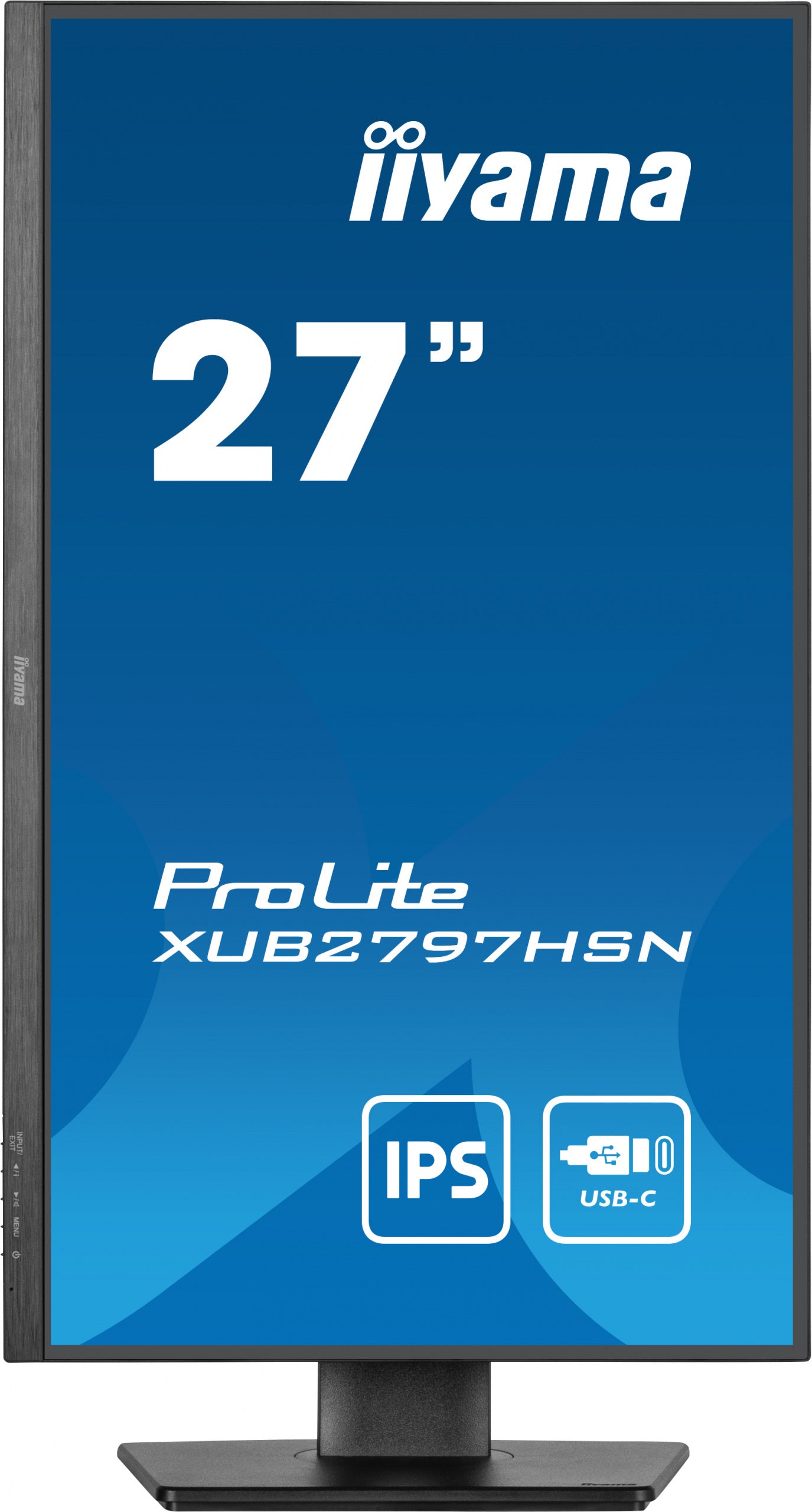 IIYAMA XUB2797HSN-B1 27" IPS Monitor, 100Hz, USB-C, LAN, Pivot Brand iiyama