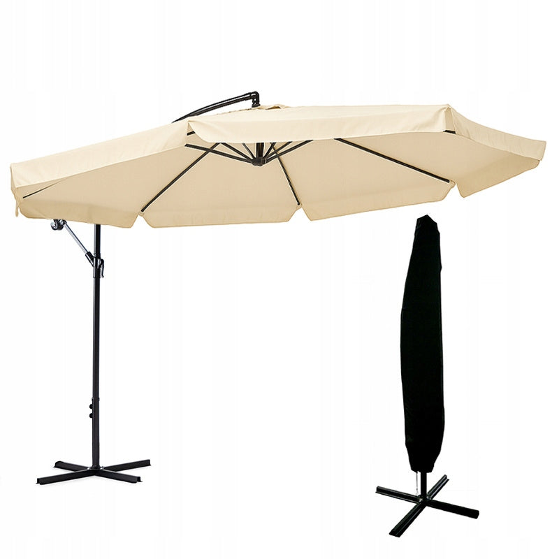 IKAR-BL-EC ECRU FOLDING GARDEN UMBRELLA WITH BOOM + COVER Manufacturer VELACO