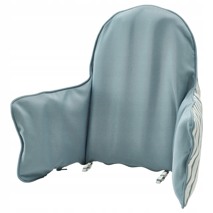 IKEA ANTILOP pillow and cover for food chair blue/white striped Manufacturer code 105.981.88