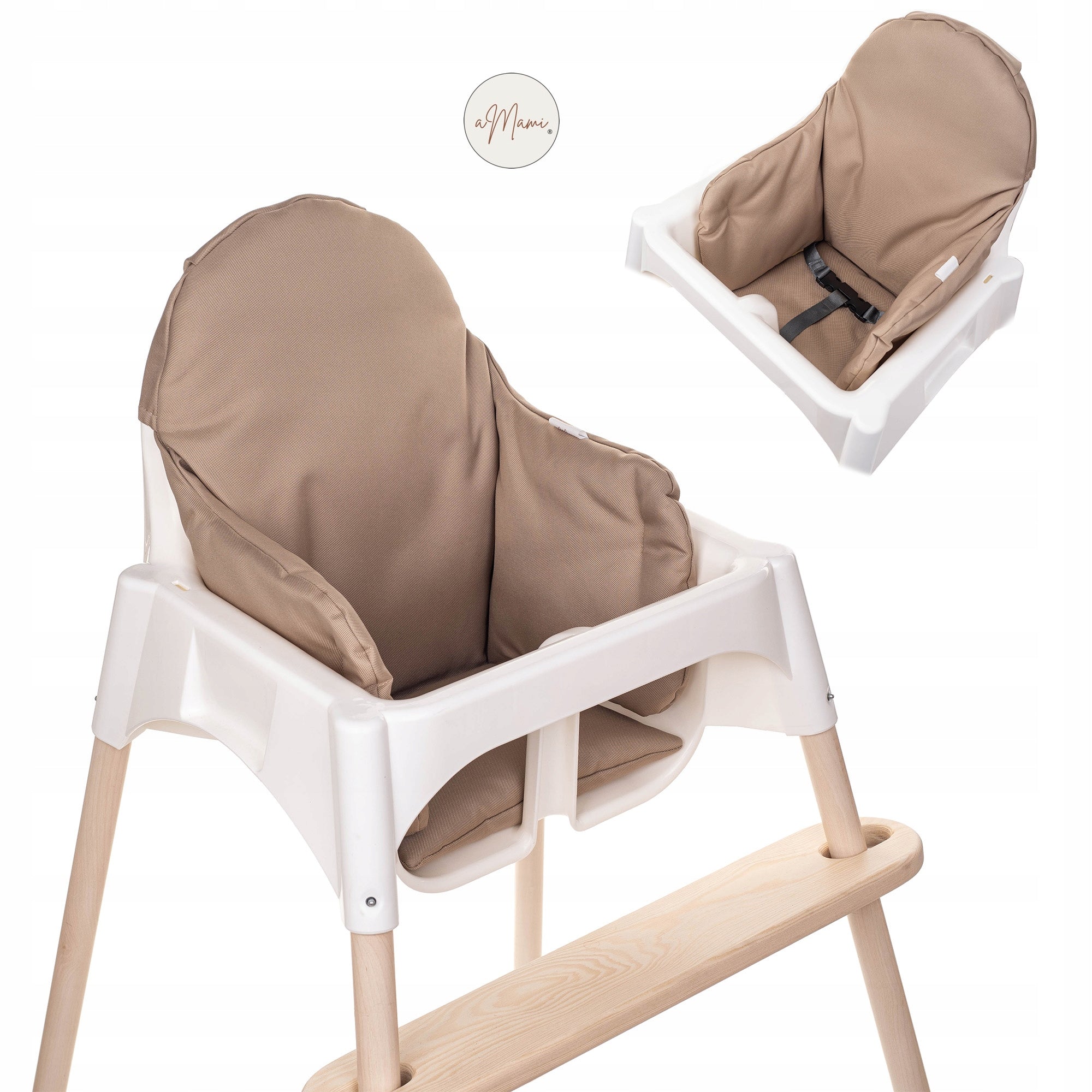 IKEA Antilop Chair Cushion Filling Waterproof CAPPUCCINO aMami
