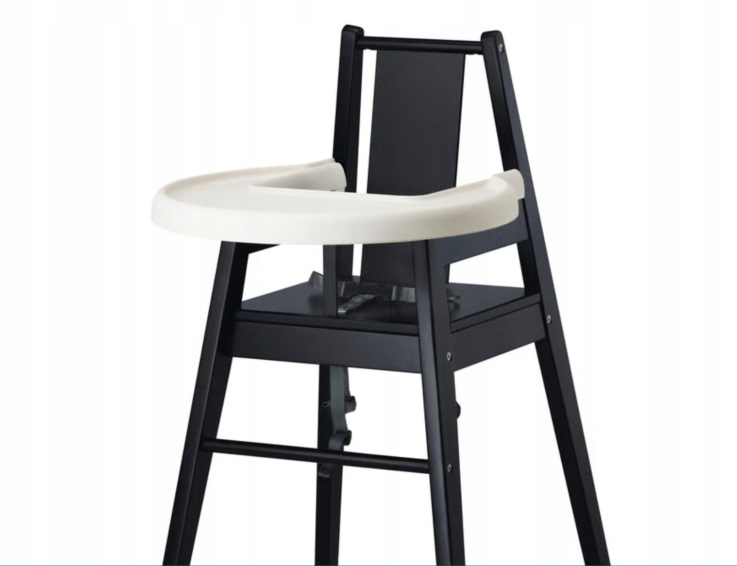 IKEA BLAMES Highchair with tray, black