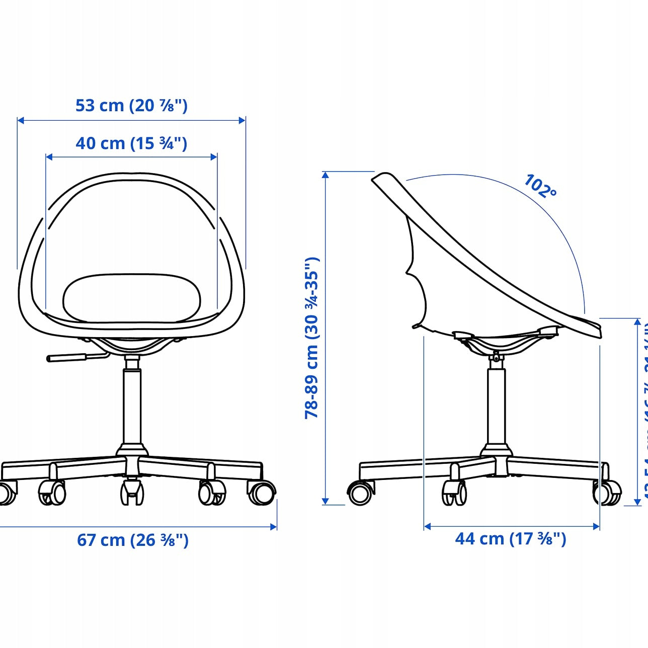 IKEA ELDBERGET/MALSKÄR Swivel chair beige white Brand IKEA