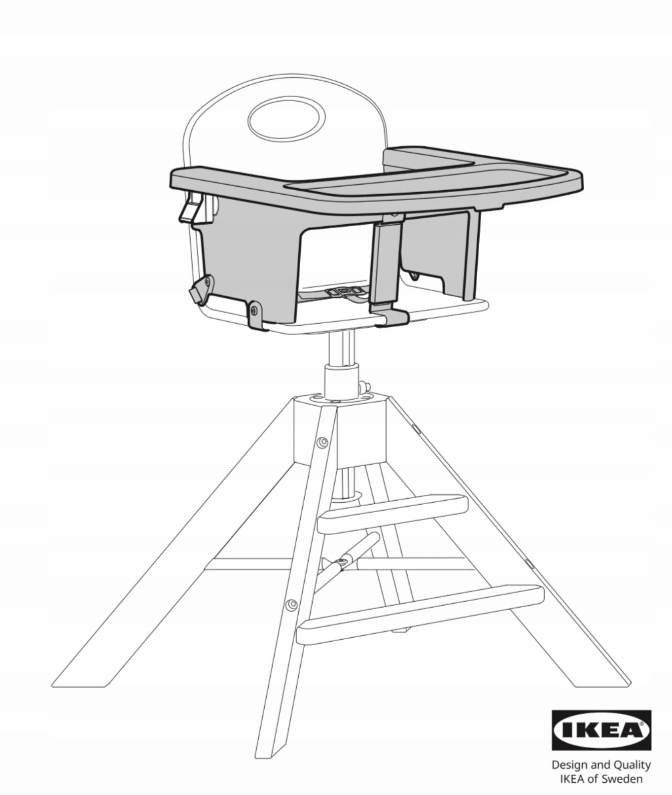 IKEA GRAVAL Children's high chair cover Brand IKEA