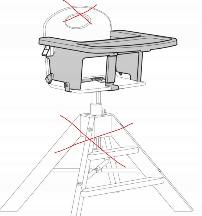 IKEA GRAVAL same Overlay for children on high chair 204.103.55 Brand IKEA