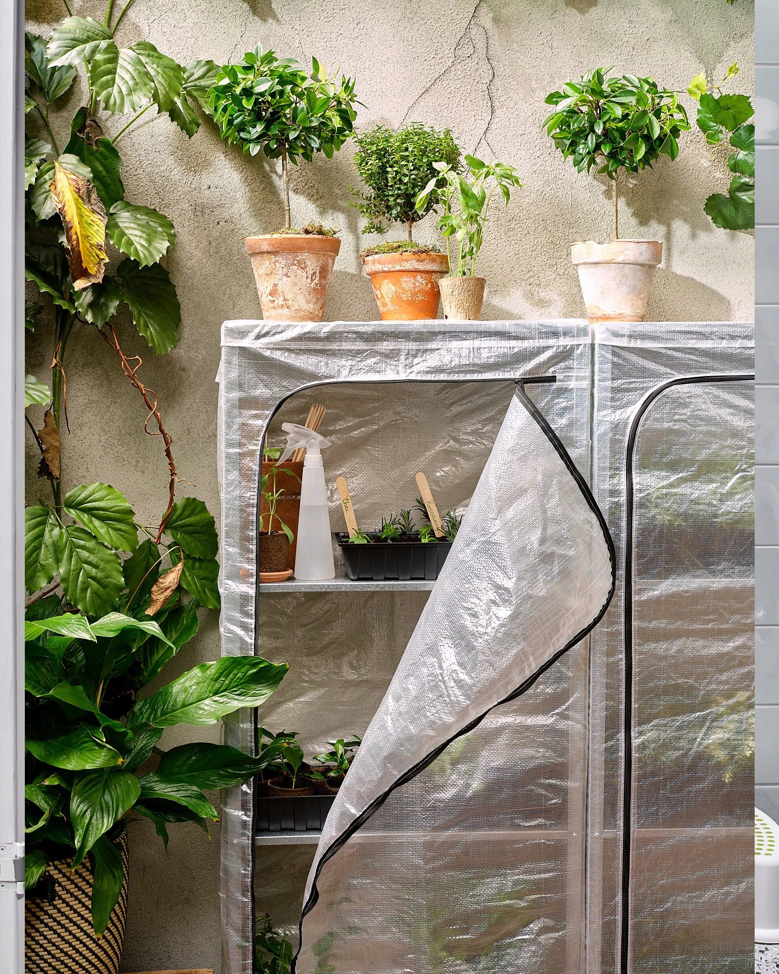 IKEA HYLLIS Cover, transparent for indoor/outdoor use, 60x27x140 cm Manufacturer IKEA