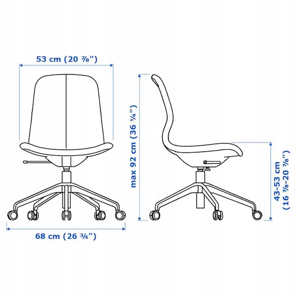 IKEA LANGFJALL Swivel chair Gunnared blue Packaging status original