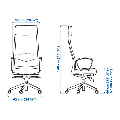 IKEA MARKUS office chair swivel chair Vissle dark grey medium #2 Manufacturer code 70261150