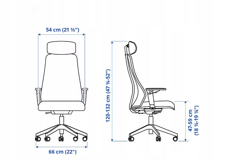 IKEA MATCHSPEL Gaming chair Bomstad white Packaging status original