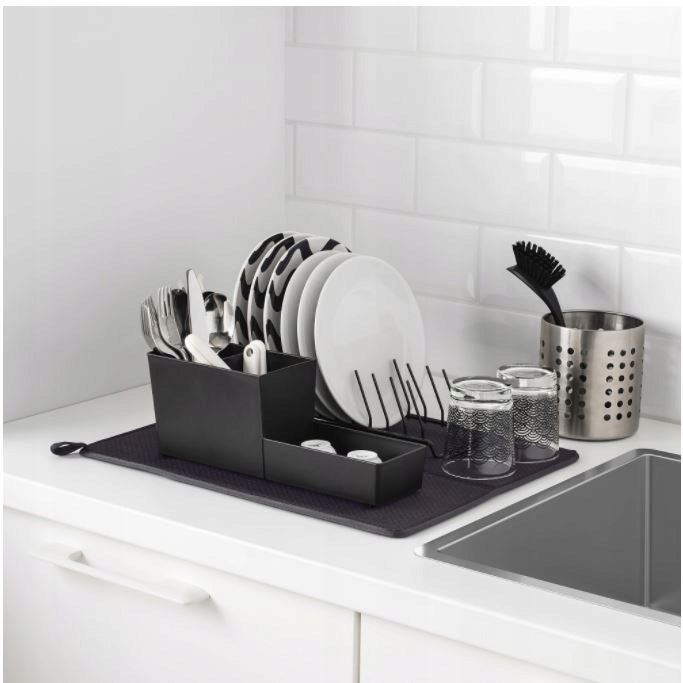 IKEA NYSKOLJD Dish drying pad, 44x36 Color black