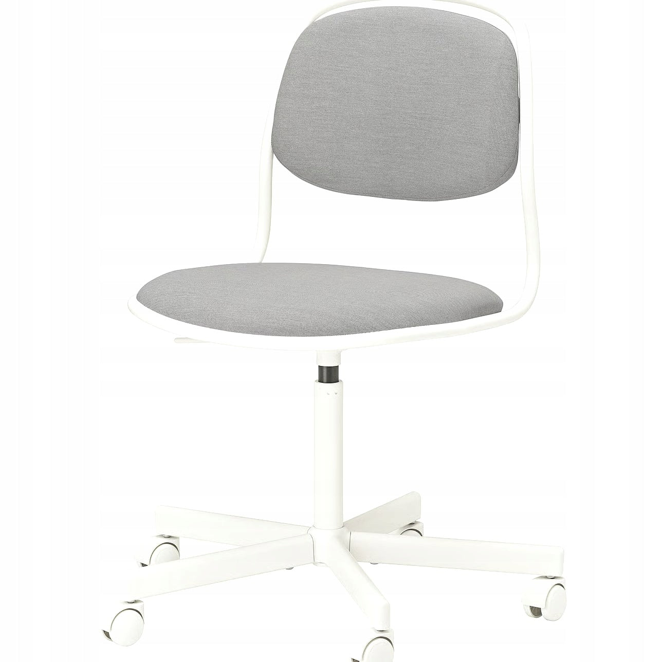 IKEA ÖRFJÄLL Desk swivel chair white light grey Vissle