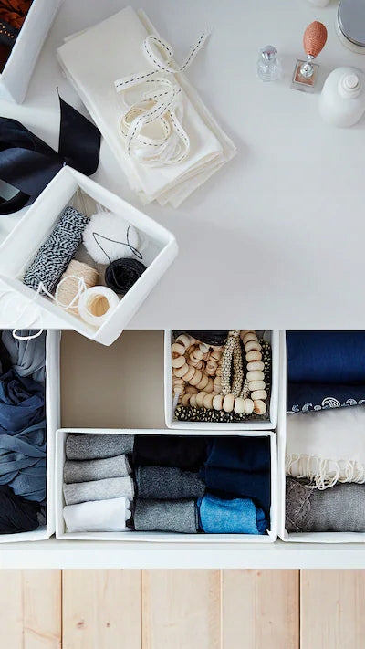IKEA SKUBB Set of containers 6 pcs white Brand IKEA