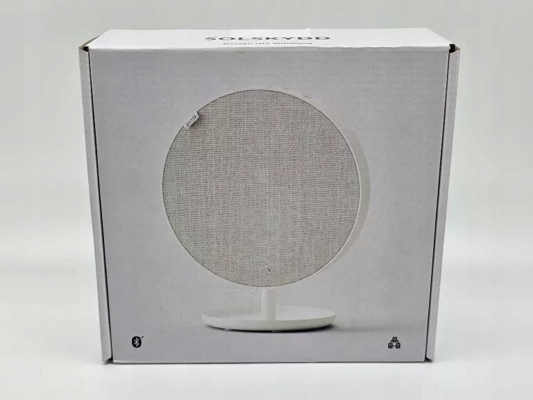 IKEA SOLSKYDD PORTABLE BLUETOOTH SPEAKER, WHITE, 19 CM Functions control with a smartphone hands-free mode