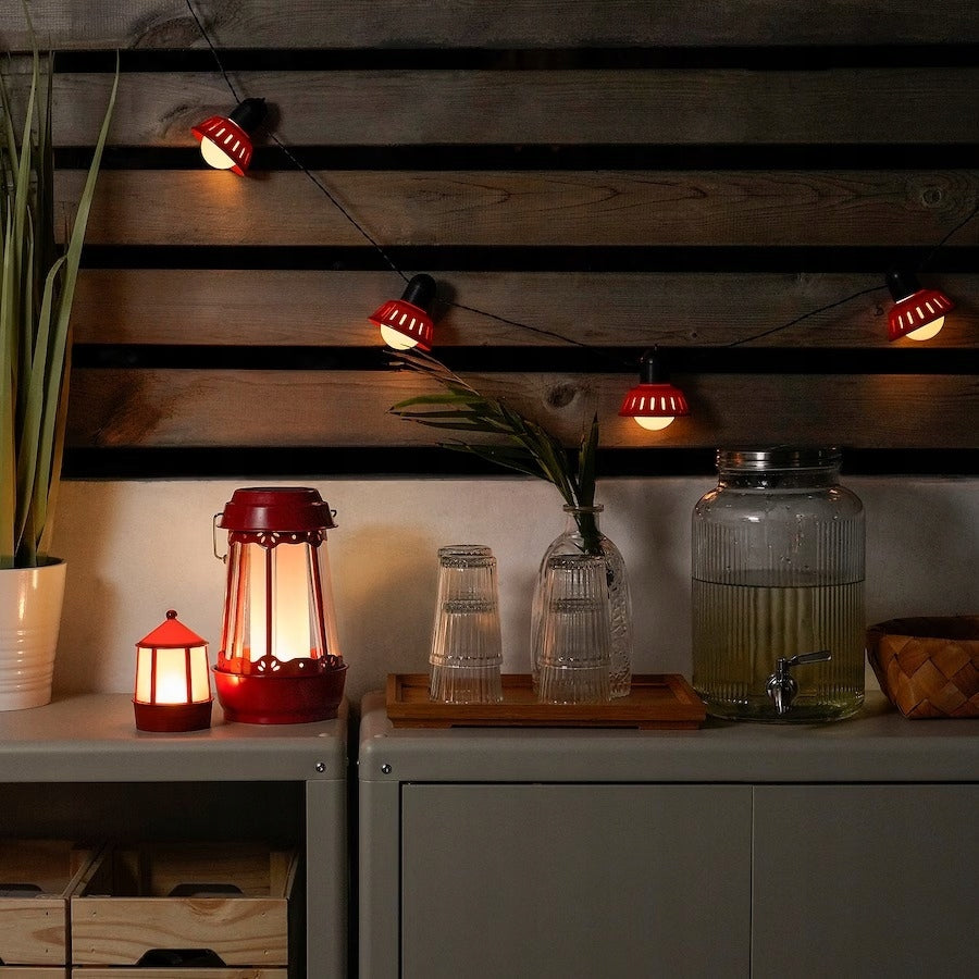 IKEA SOLVINDEN LED garland 10 garden lights sommarlanke Manufacturer code 905.439.98