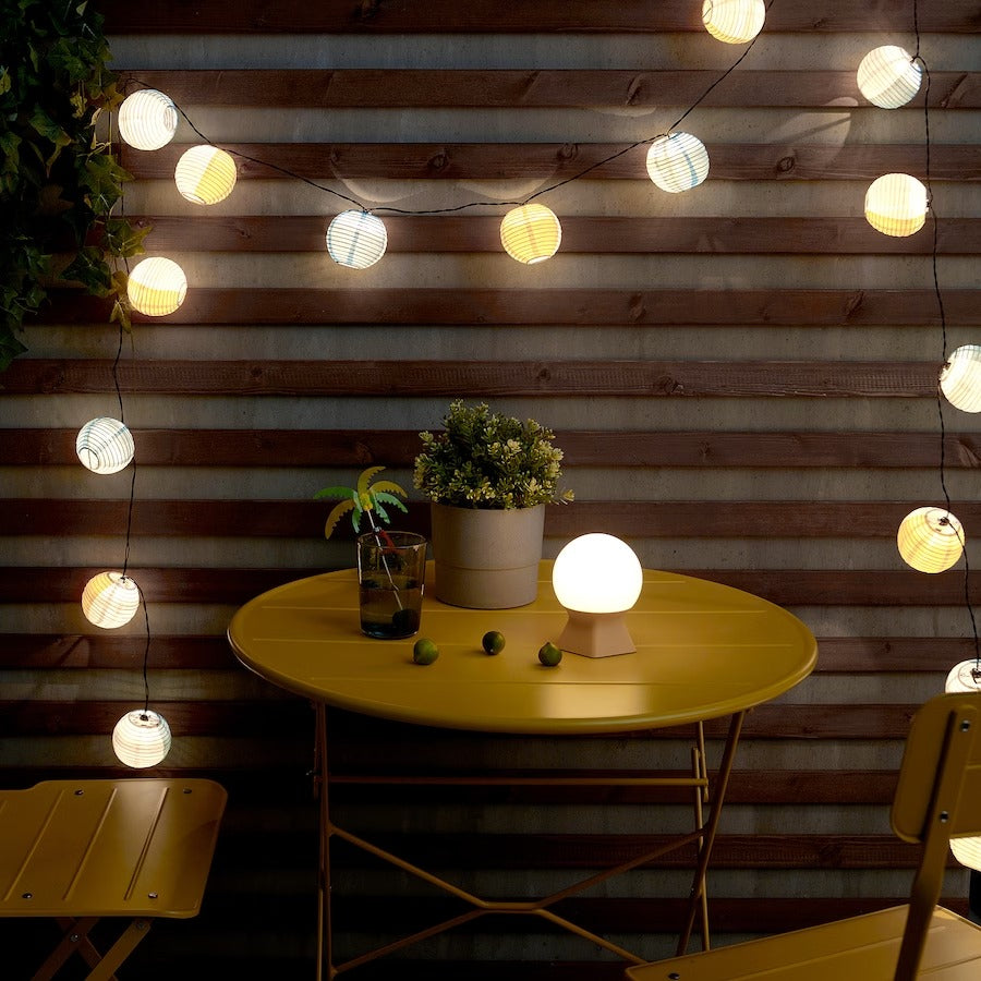 IKEA SOLVINDEN SOMMARLANKE LED garland 24 garden lights 550cm Manufacturer code 105.446.33