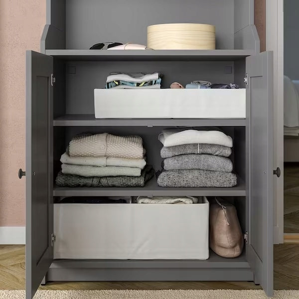 IKEA STUK Box with compartments white 34x51x18 cm Manufacturer code 90474443