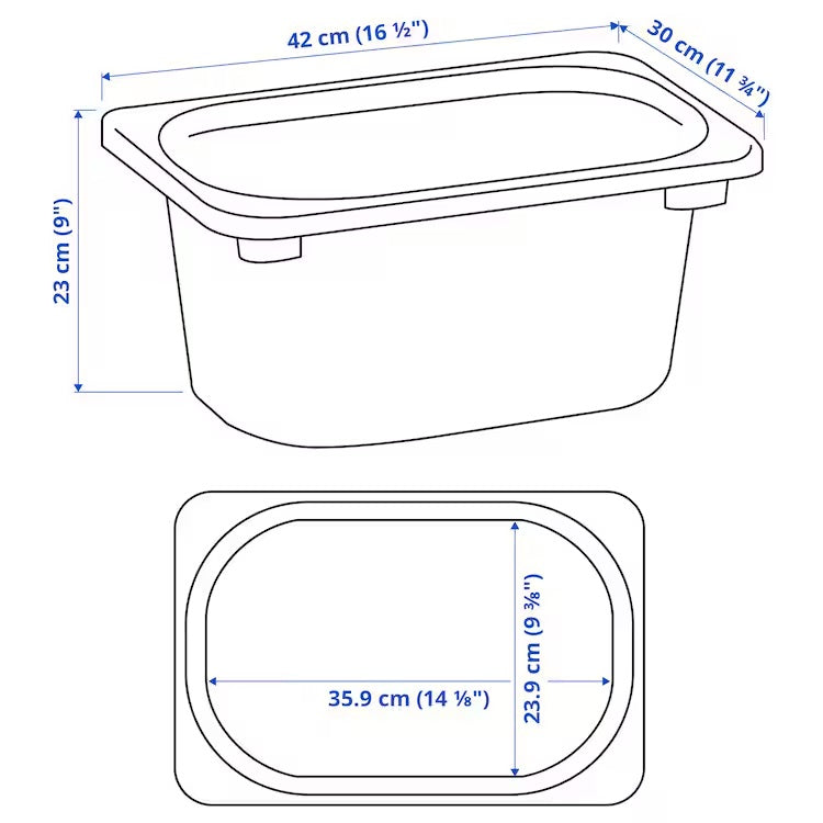 IKEA TROFAST Lilac Toy Container, 42x30x23 cm Brand IKEA