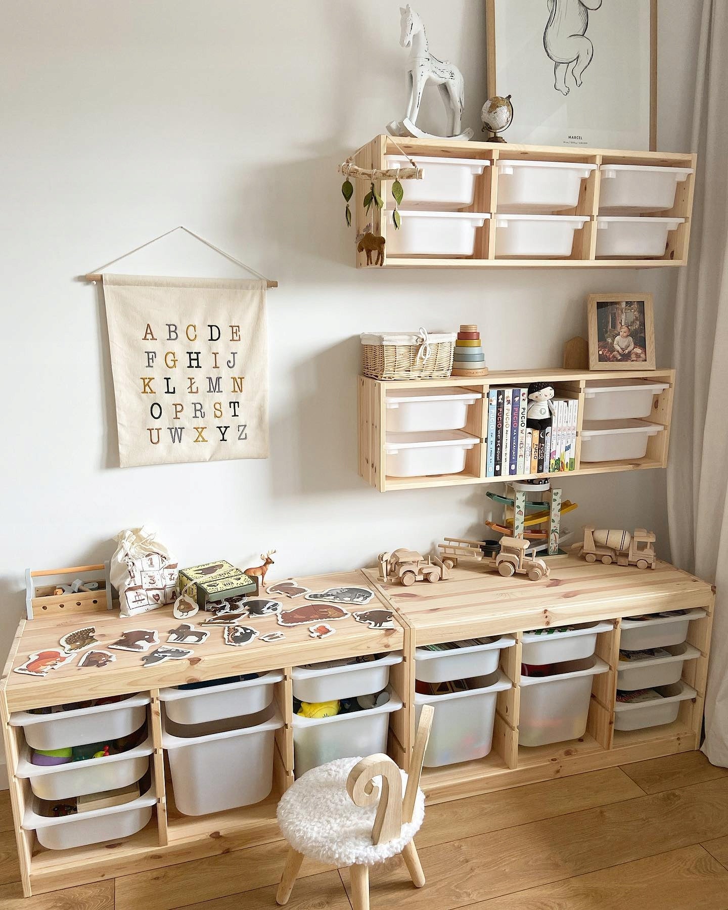 IKEA TROFAST Toy container white 42x30x23cm for large plastic bookcase Manufacturer code 956.851.00