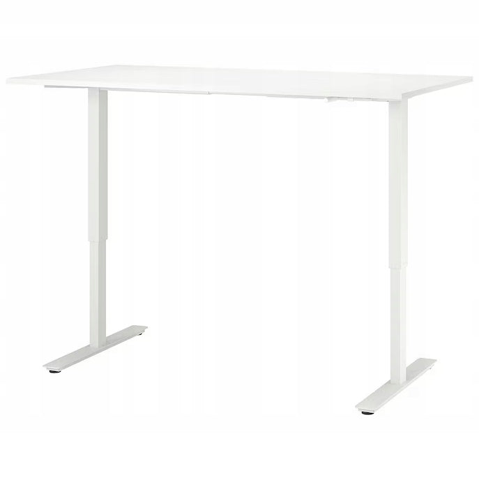 IKEA TROTTEN Height adjustable desk, white, 160x80 cm