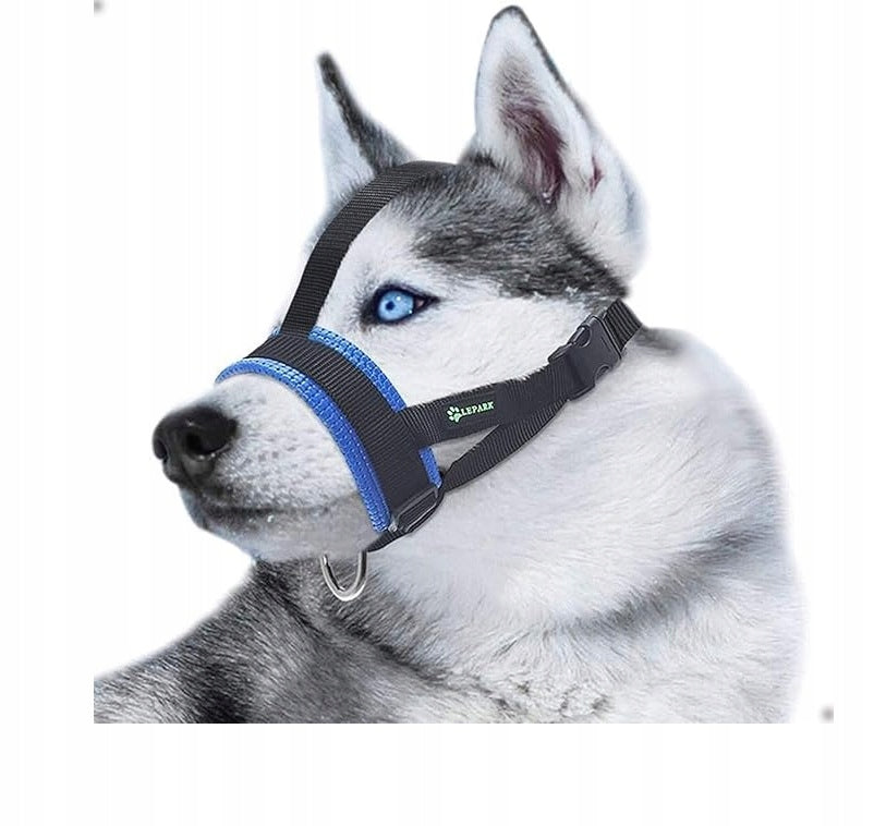 ILEPARK Nylon muzzle for small, medium dogs, adjustable