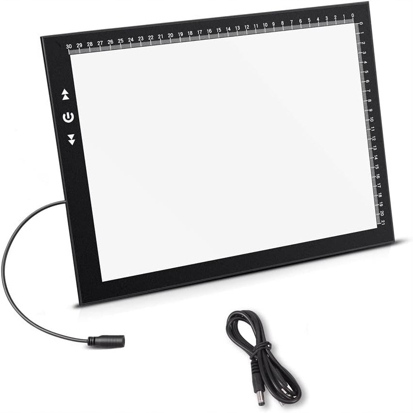 ILLUMINATED BOARD LED drawing table A4 25X34 CM adjustable brightness