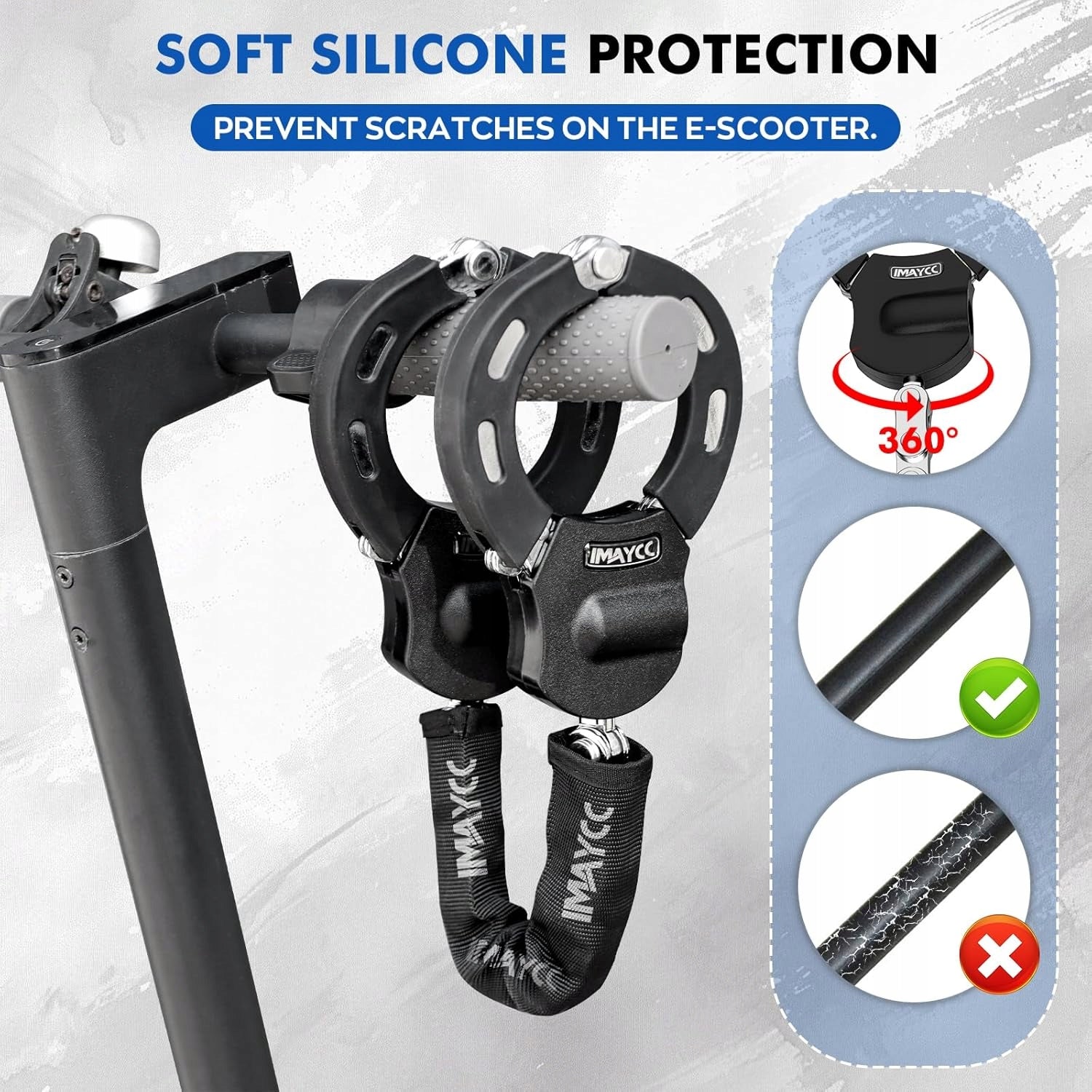 IMAYCC Electric Scooter Clasp Bike Handcuff Anti-theft Packaging status original