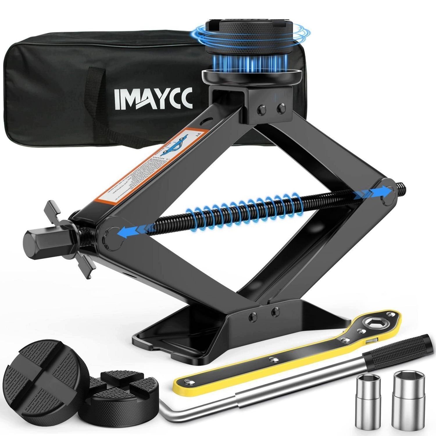 IMAYCC Scissor lift 3T Set with accessories - Lifting capacity 3 tons, range