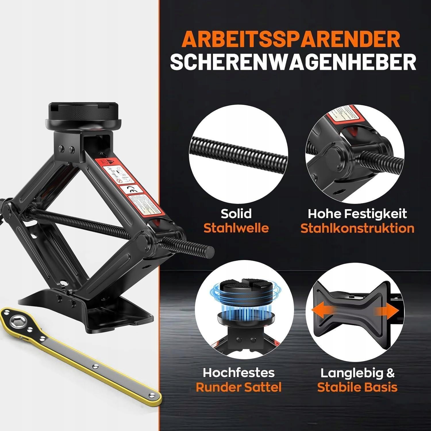 IMAYCC Universal 2T Scissor Lift with Rubber Pads - Portable Brand no brand