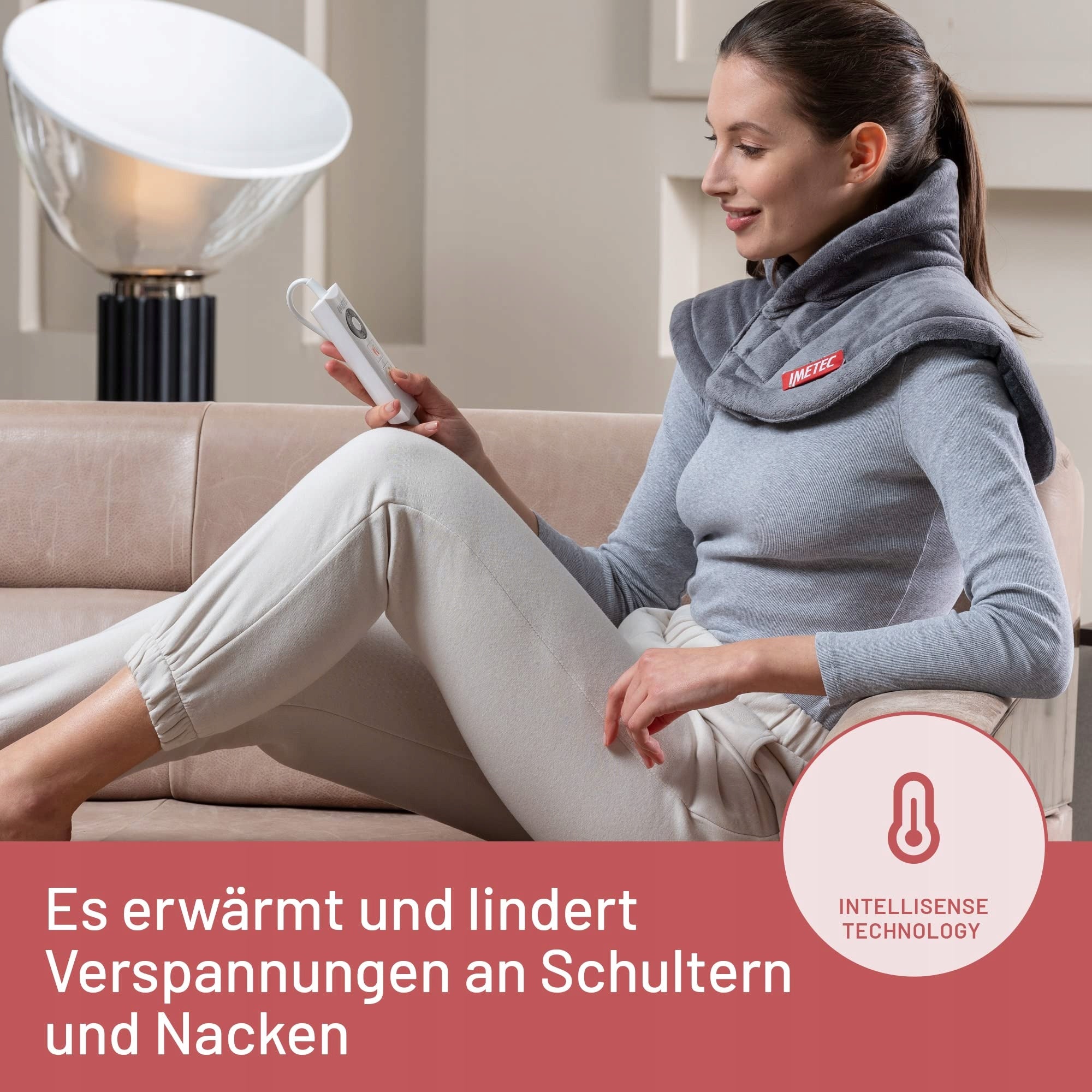 IMETEC Intellisense Heating Pillow for Neck and Shoulders 47x52 cm Packaging status original