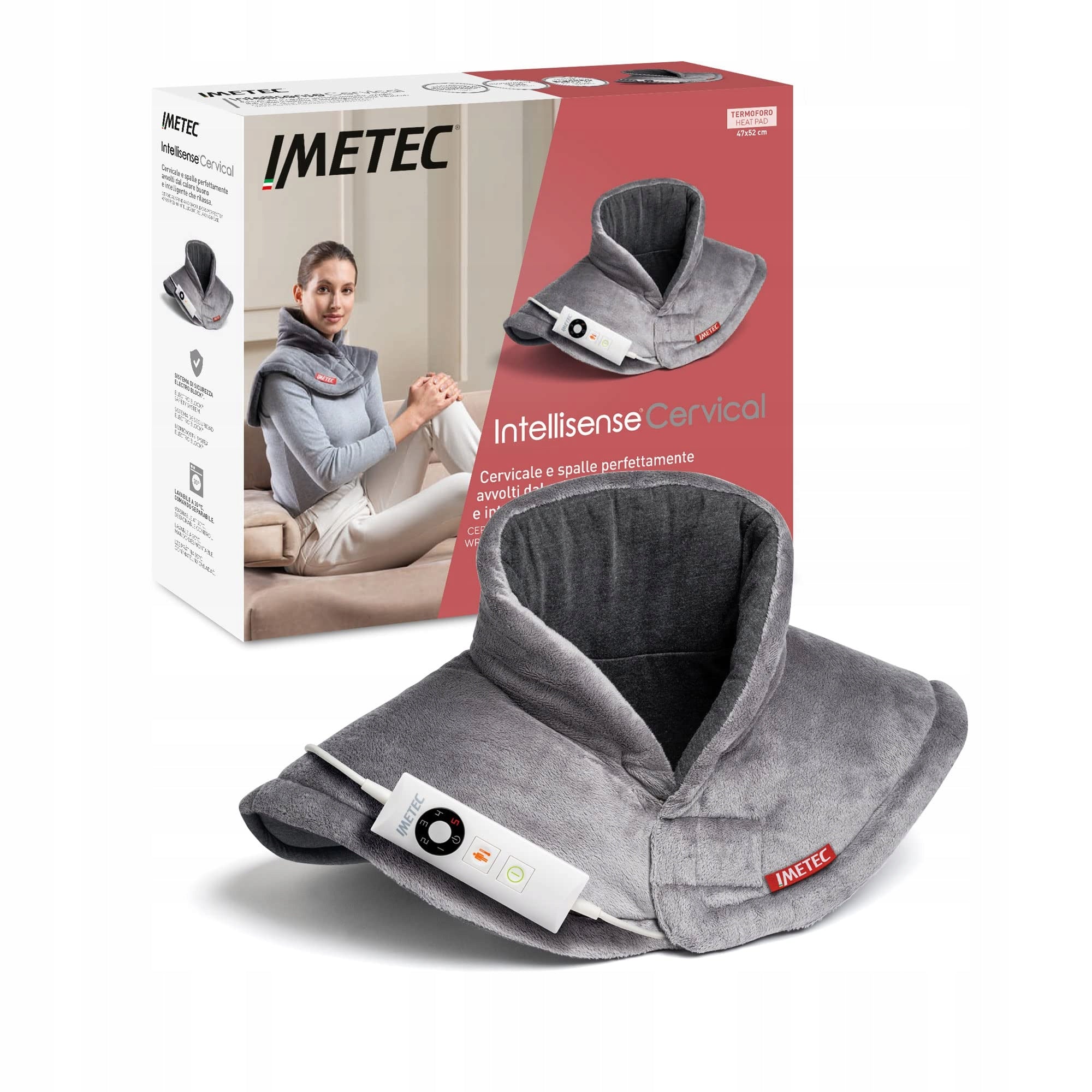 IMETEC Intellisense Heating Pillow for Neck and Shoulders 47x52 cm