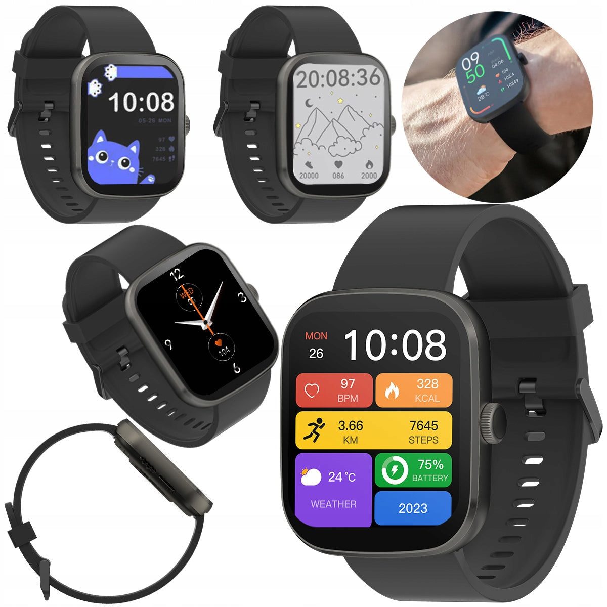 IMIKI Frame 2 Lite 1,96" Running Smartwatch Sports Watch CONNECTIONS
