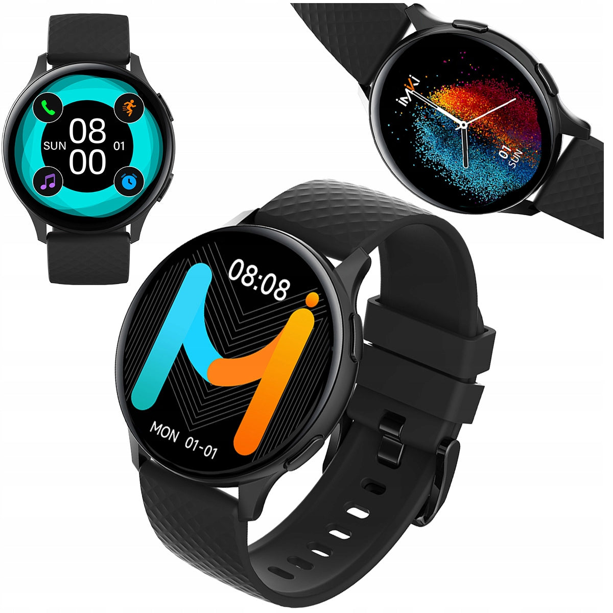 IMIKI KW66 PRO Smartwatch Running Sports Watch BLACK