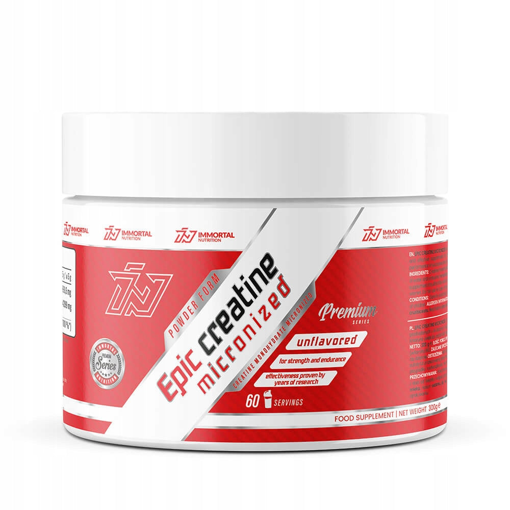 IMMORTAL EPIC CREATINE 300g CREATINE MONOHYDRATE - NATURAL STRENGTH MASS Packaging status original