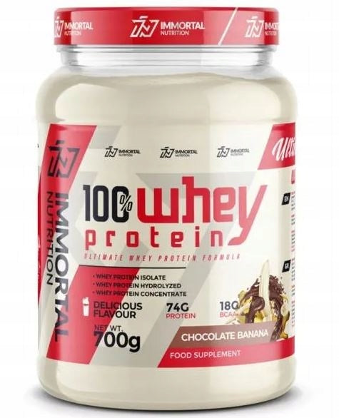 IMMORTAL NUTRITION 100% WHEY PROTEIN 700g CHOCOLATE BANANA PROTEIN