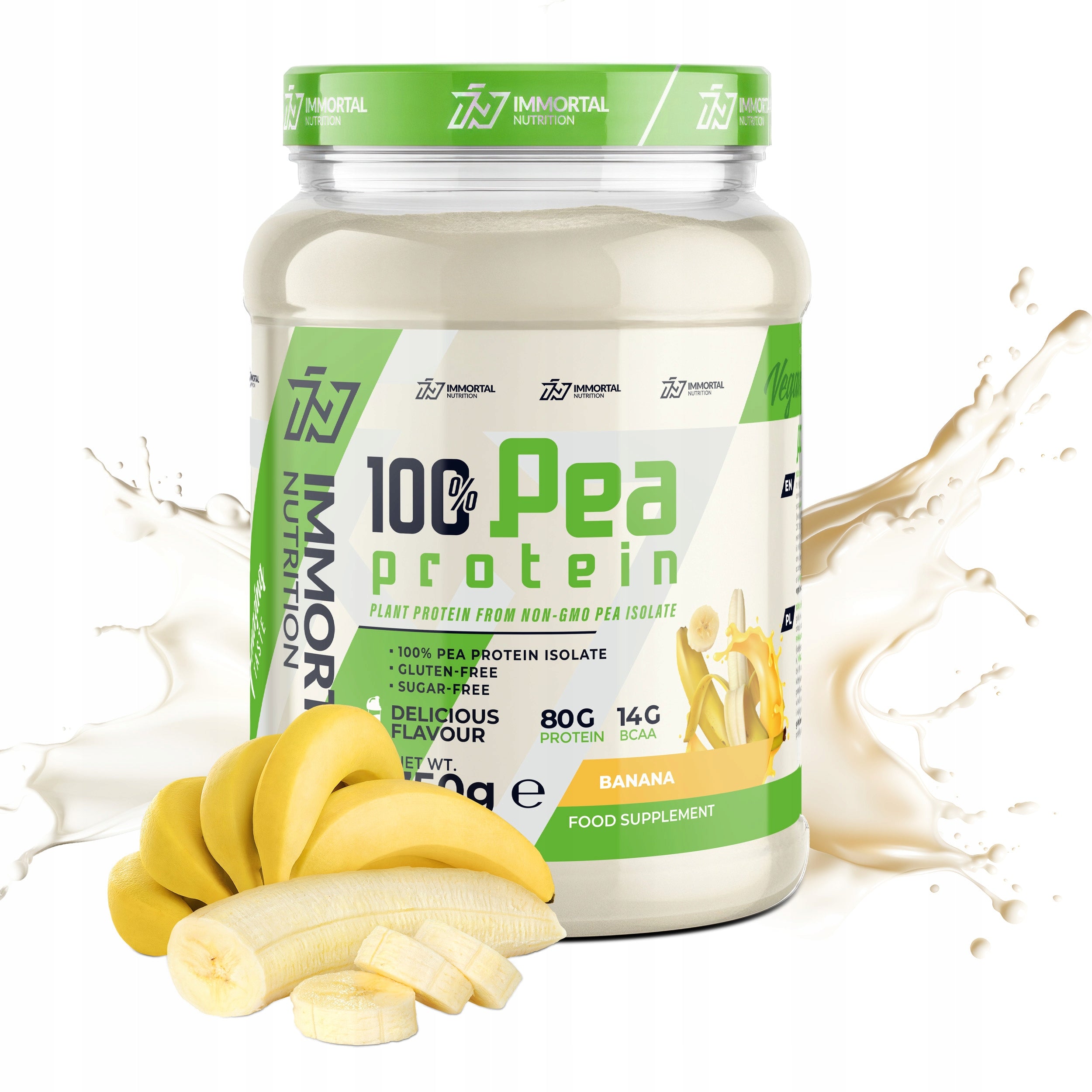 IMMORTAL PEA PROTEIN 750g PEA PROTEIN VEGAN ISOLATE 100%