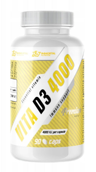 IMMORTAL VITAMIN D3 4000IU 90 KAPS FORTE MAX VIT D-3 IMMUNITY SOFTGELS