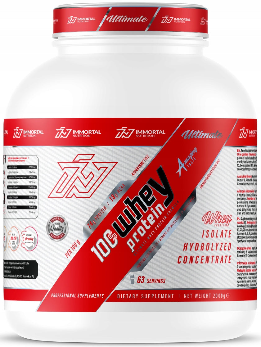 IMMORTAL WHEY PROTEIN INSTANT 2000g salted caramel Expiration date at least six months from the date of purchase