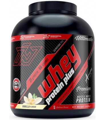 IMMORTAL WHEY PROTEIN PLUS 2000G TASTE VANILLA PROTEIN MASS MUSCLE CONDITIONER