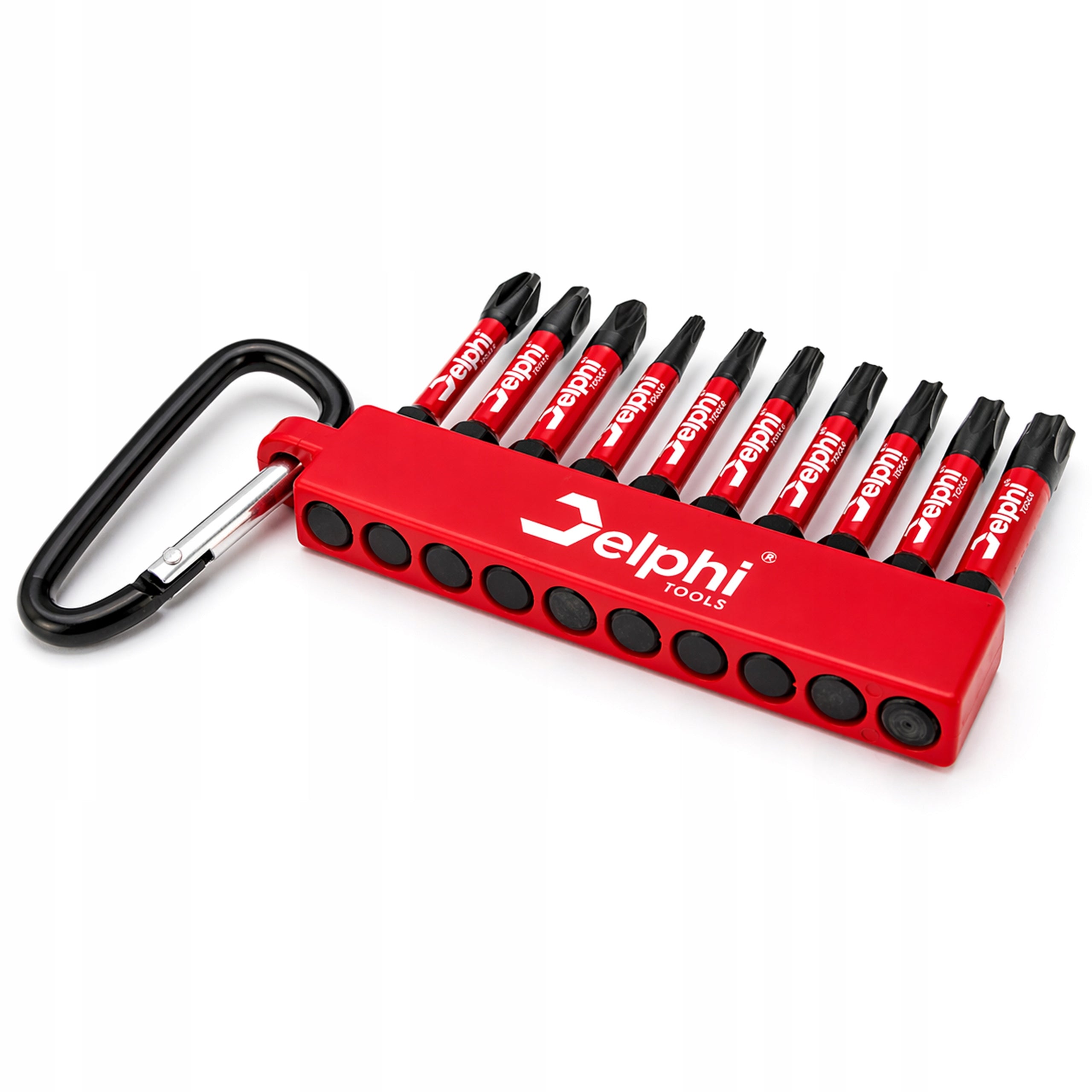 IMPACT BIT SET IMPACT BITS TIPS 10PCS 50MM T PZ2 PH2 KEYCHAIN Brand Delphi tools