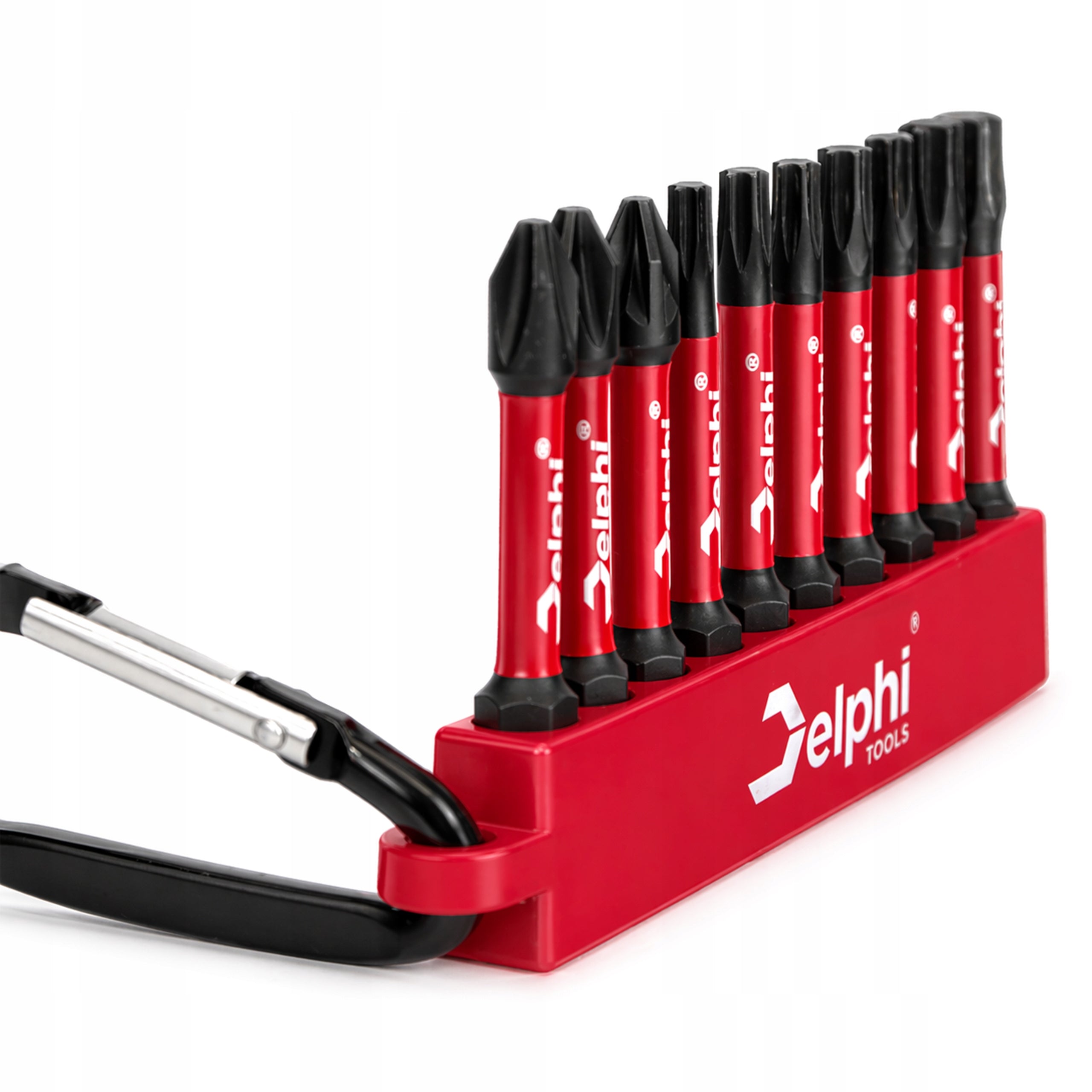 IMPACT BIT SET IMPACT BITS TIPS 10PCS 50MM T PZ2 PH2 KEYCHAIN Number of items in the set 10