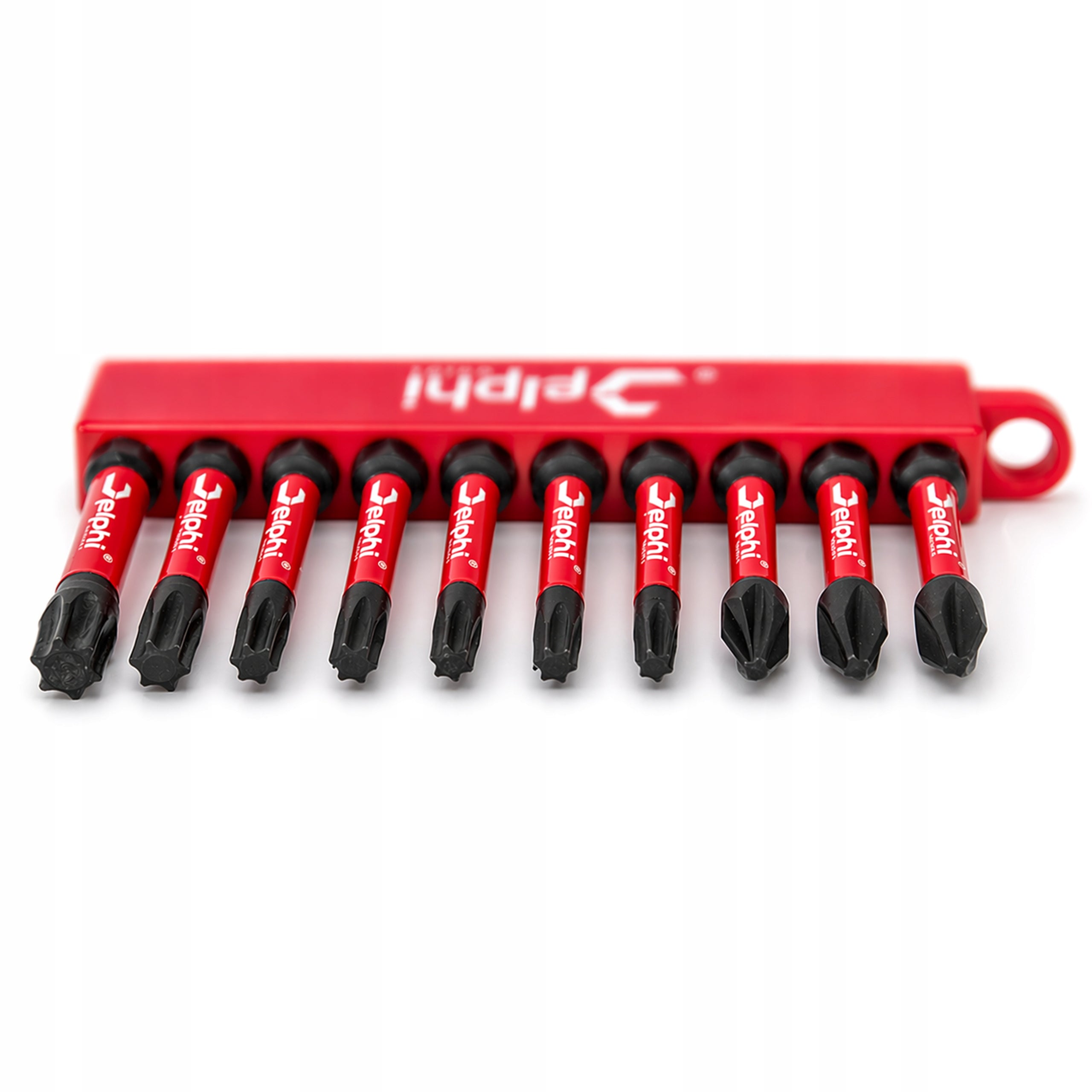 IMPACT BIT SET IMPACT BITS TIPS 10PCS 50MM T PZ2 PH2 KEYCHAIN Series Mocne Bity do Wkrętarki Bit Udarowy